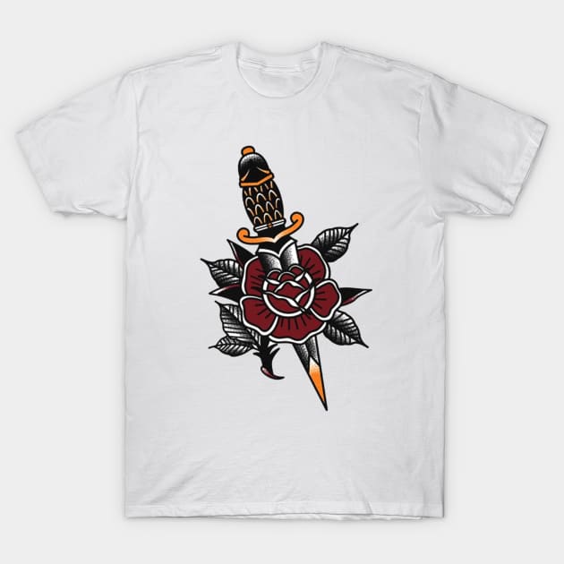 Rose tattoo T-Shirt by MarameoTattoo Store